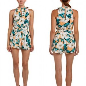 Minkpink Peach Halter Neck Romper, Size S